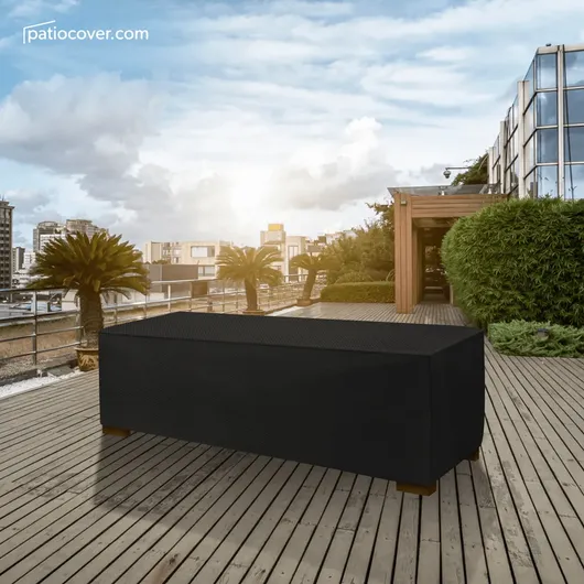 Large Slim Outdoor Ottoman or Coffee Table Cover