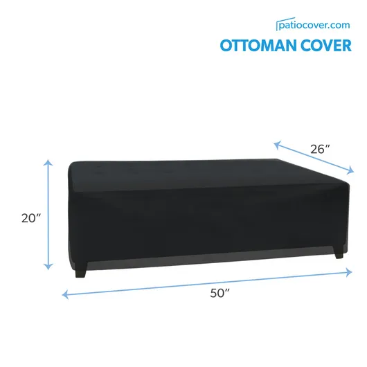 Large Outdoor Ottoman or Coffee Table Cover
