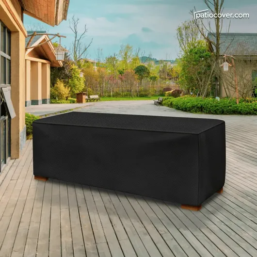 Medium Slim Outdoor Ottoman or Coffee Table Cover