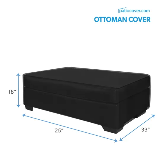 Small Outdoor Ottoman or Coffee Table Cover