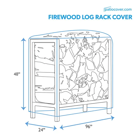 Large Outdoor Log Rack Cover
