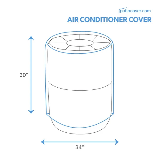 Round Outdoor Air Conditioner Cover