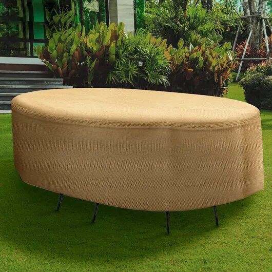 Large Oval Table & Chair Combo Cover