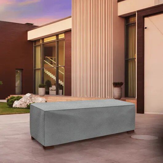 Large Slim Outdoor Ottoman or Coffee Table Cover