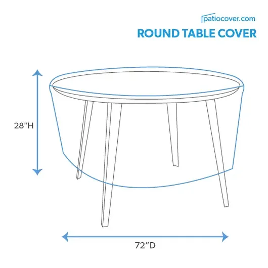 Extra Extra Large Outdoor Round Table Cover