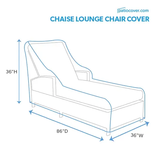 Extra Large Outdoor Chaise Lounge Cover