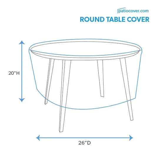 Extra Small Outdoor Round Table Cover