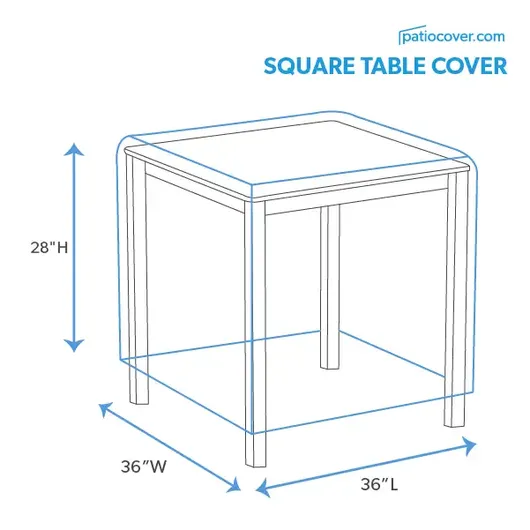 Small Outdoor Square Table Cover