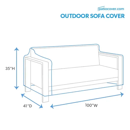 Extra Extra Large Outdoor Sofa Cover