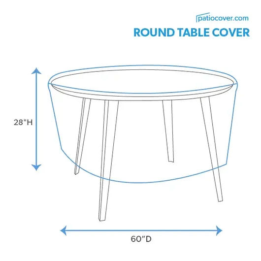Extra Large Outdoor Round Table Cover