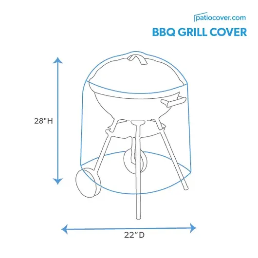 Round Outdoor Smoker Grill Cover