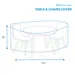 Extra Large Round Table & Chair Combo Cover