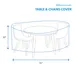 Small Round Table & Chair Combo Cover