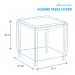 Small Outdoor Square Table Cover